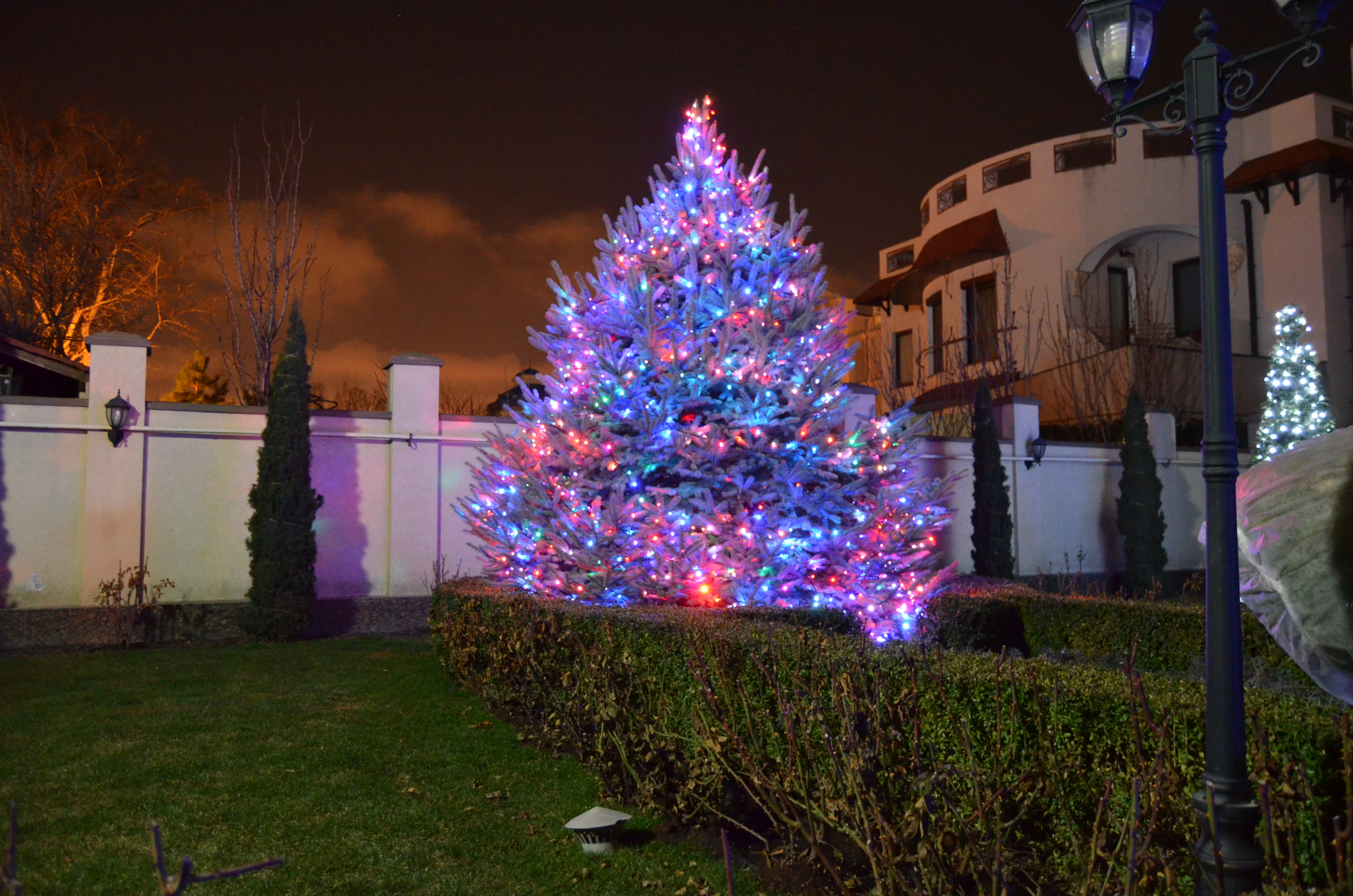 Weihnachtsbeleuchtung Villa Bonn